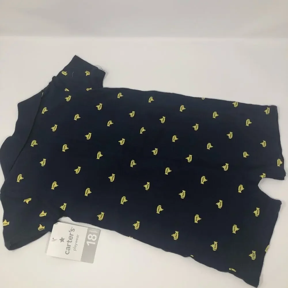 NWT Carter’s Boys 100% Cotton Romper 18 Months
